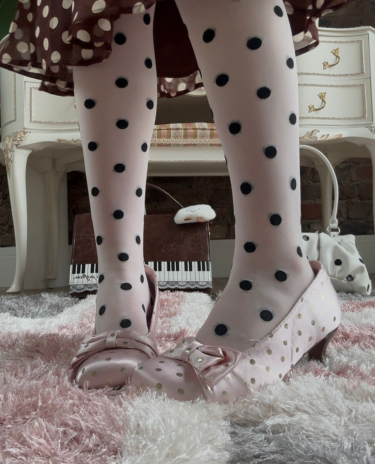 Petal Polka dot Heels