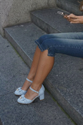 Fairy Lace Pearl Lolita Mid Heels