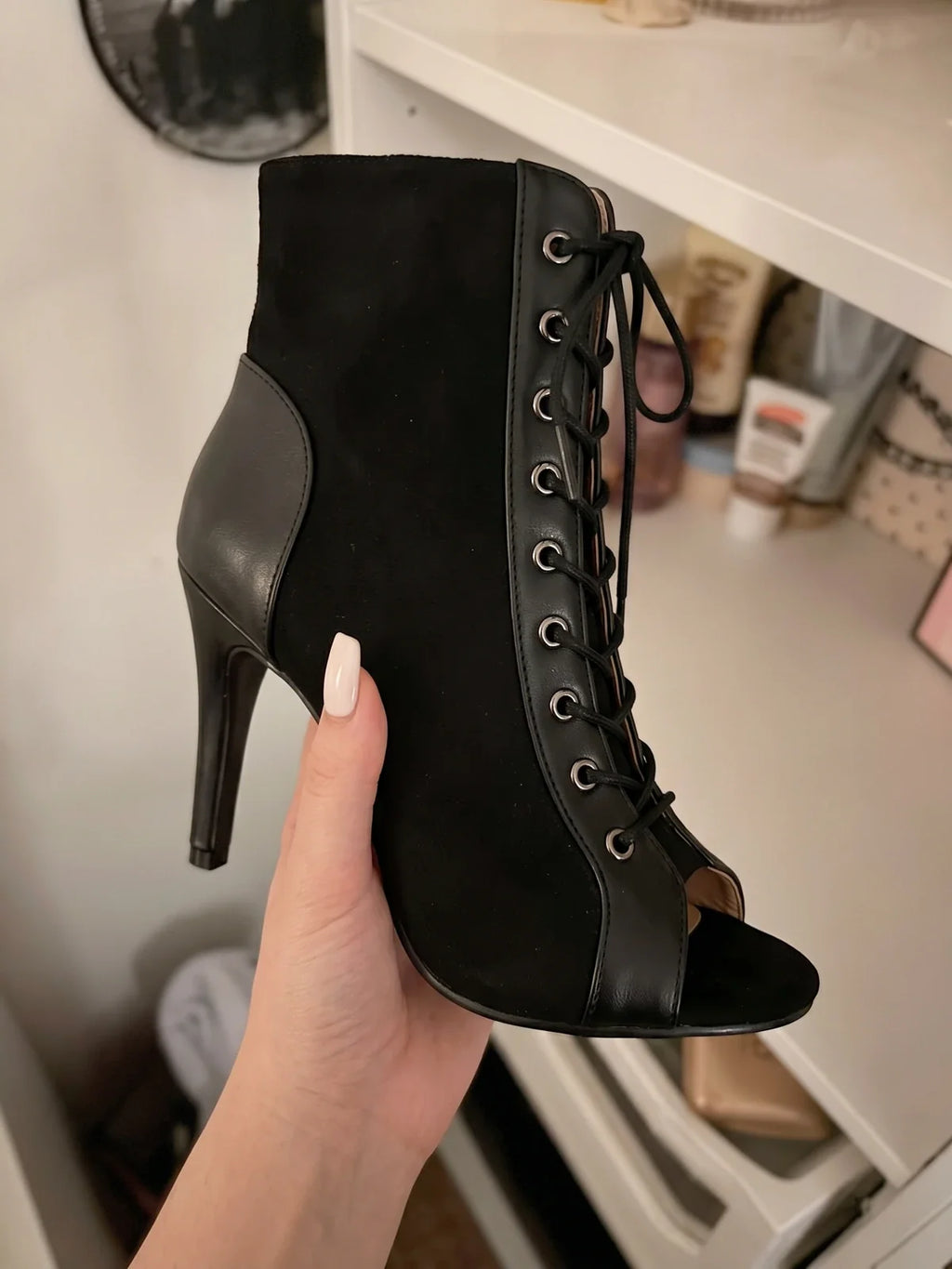 Anaelle Suede Lace-Up Ankle Boots