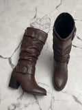 Valerienne Buckle Slouch Knee Boots
