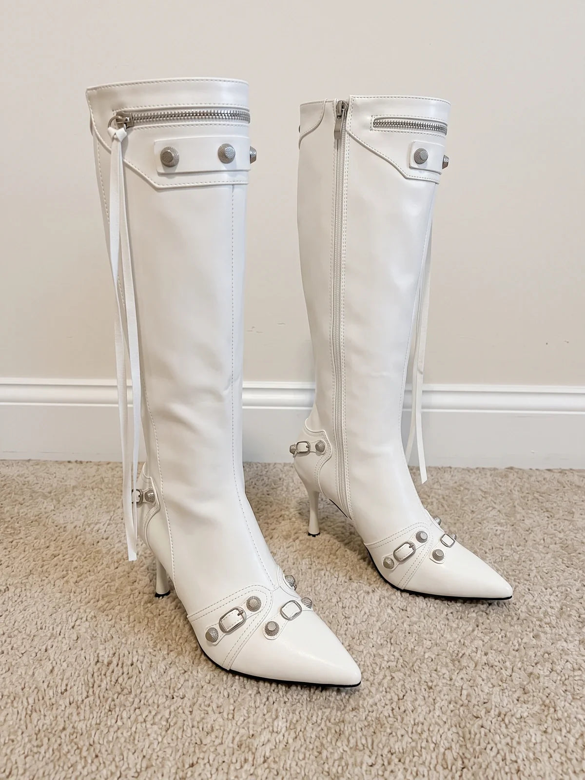 Marianne Studded Stiletto Boots
