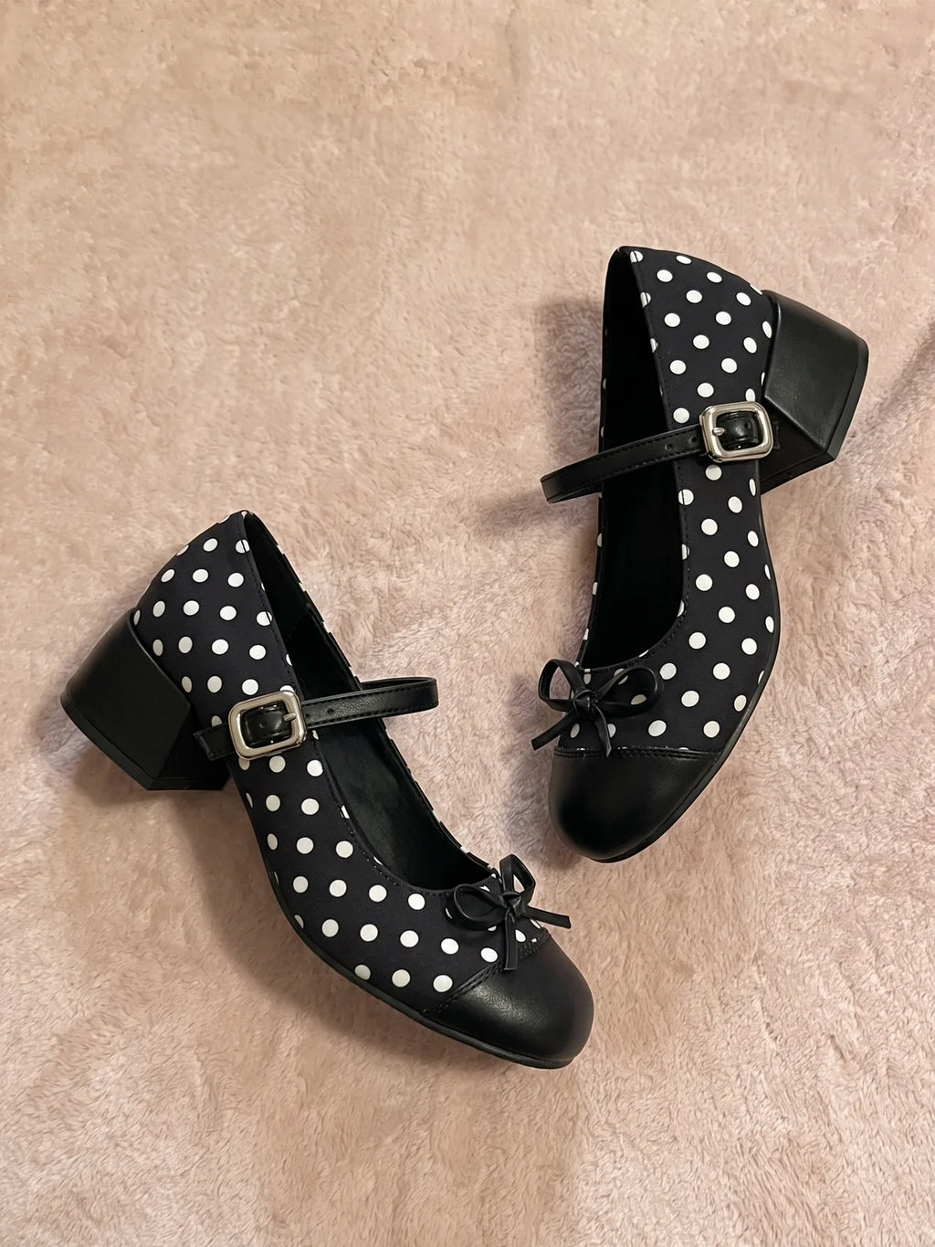Solene Polka Dot Mary Jane Heels