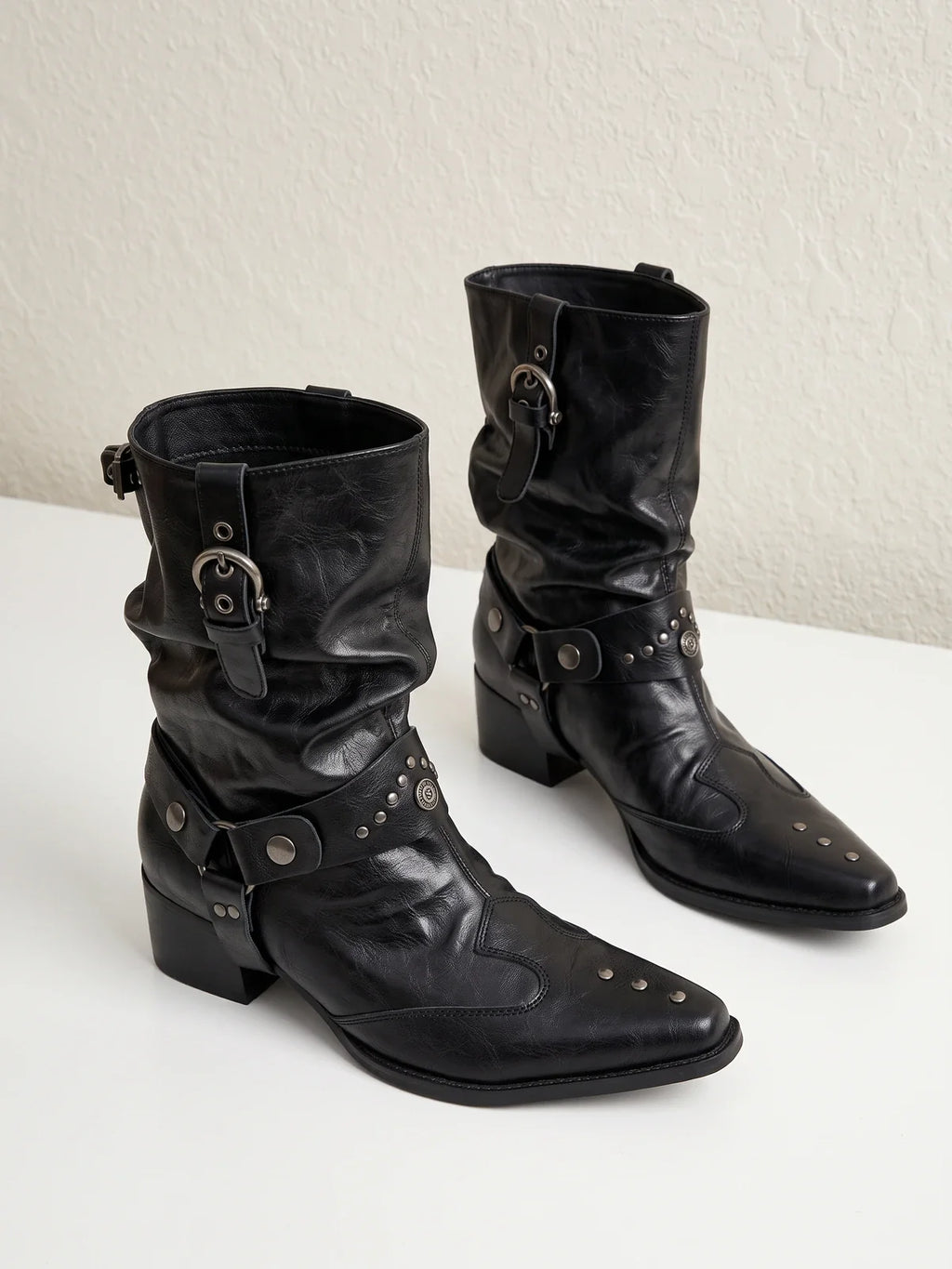 Solange Studded Slouch Boots