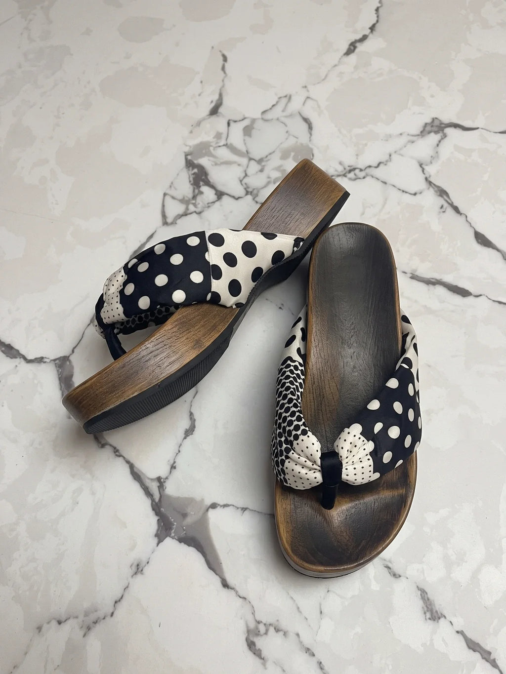 Katie Polka Dot Platform Sandals