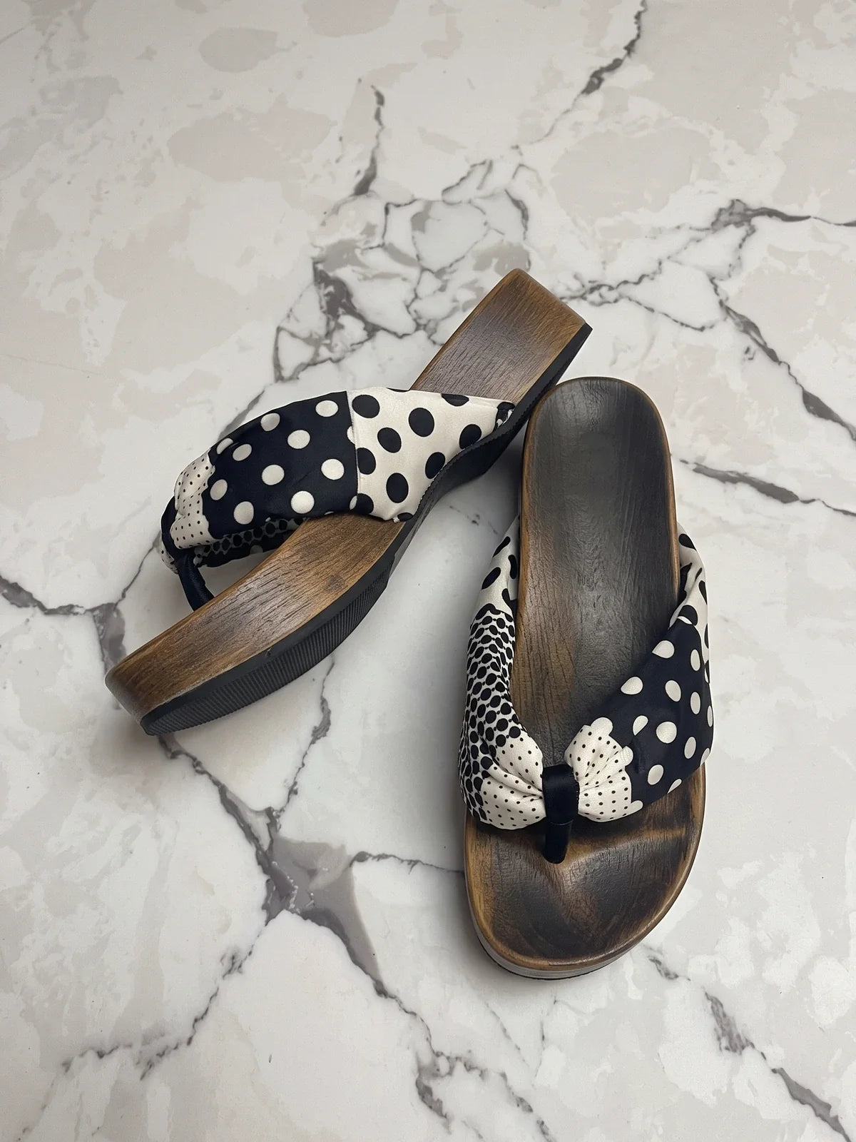 Katie Polka Dot Platform Sandals
