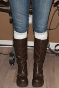 Retro Platform Mid-Calf Martin Boots