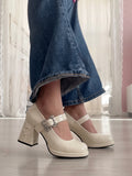 Rosalinde Rose Sculpture Mary Jane Heels