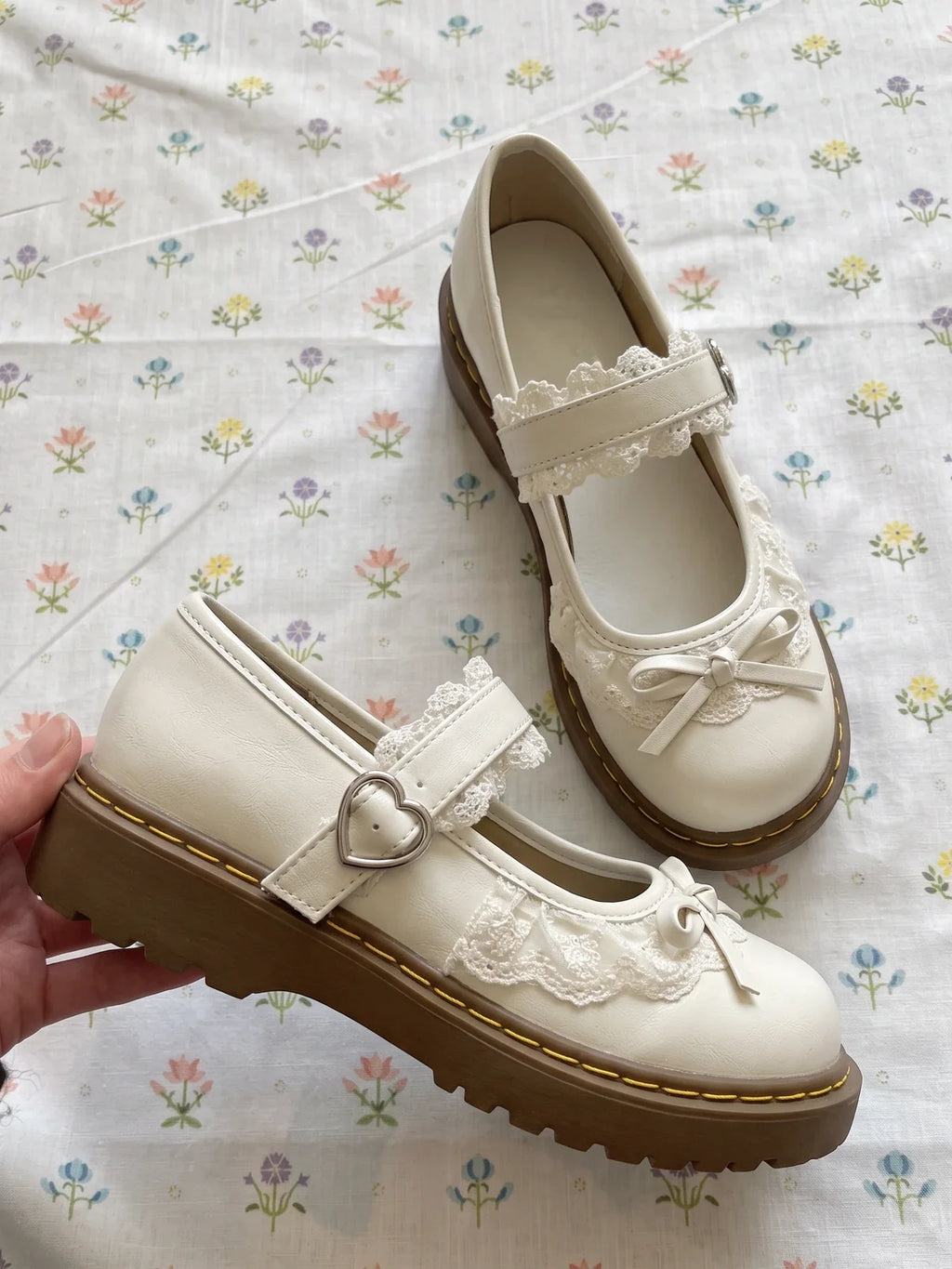 Mirettielle Ruffle Bow Mary Janes