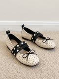 Mirettia Polka Dot Mary Jane Flats