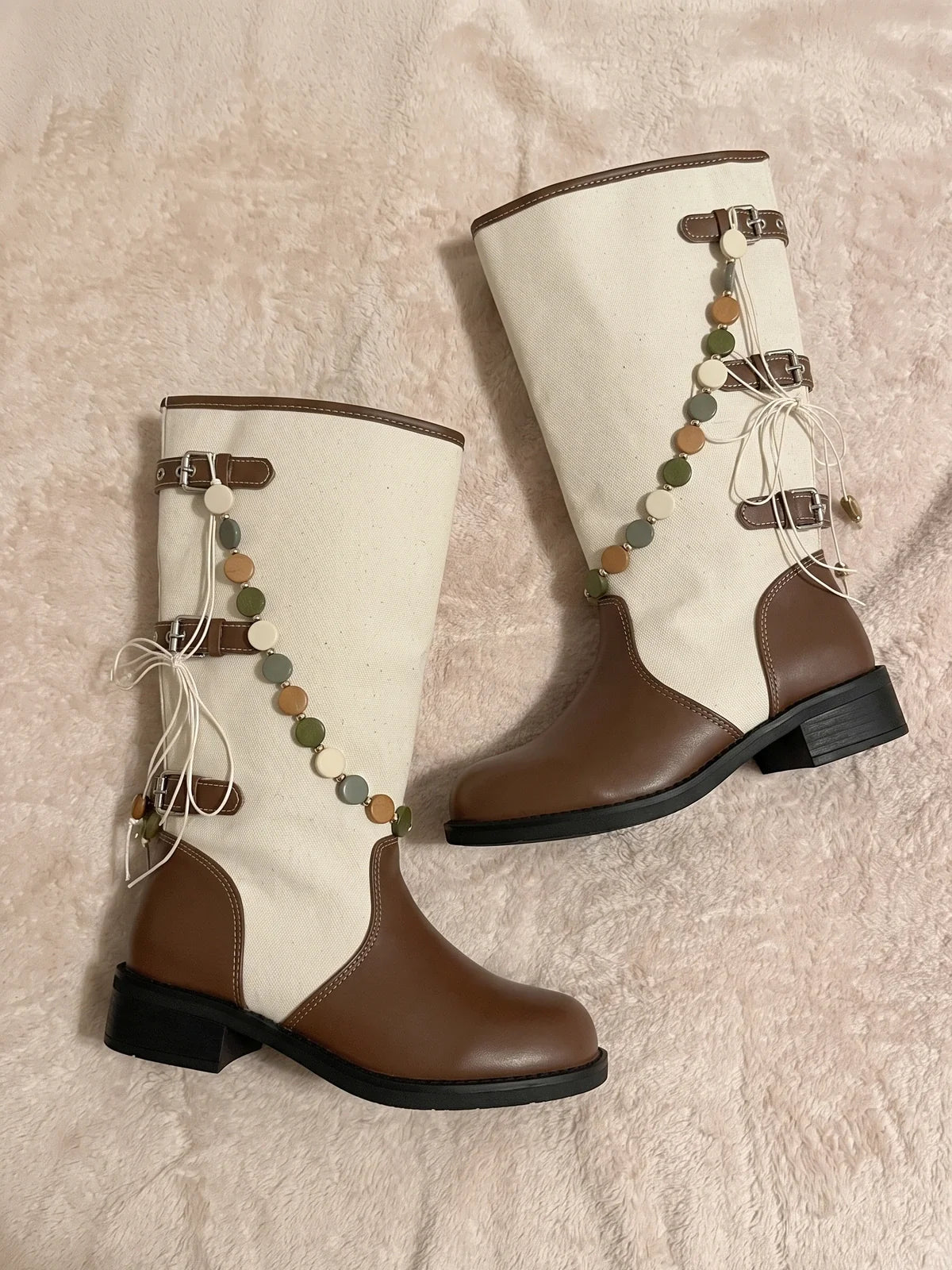 Cream And Darling Boots