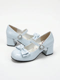 Fiorella Bow Patent Mary Jane Heels