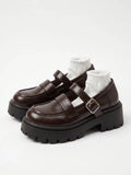 Viollette Lug Sole Mary Jane Shoes