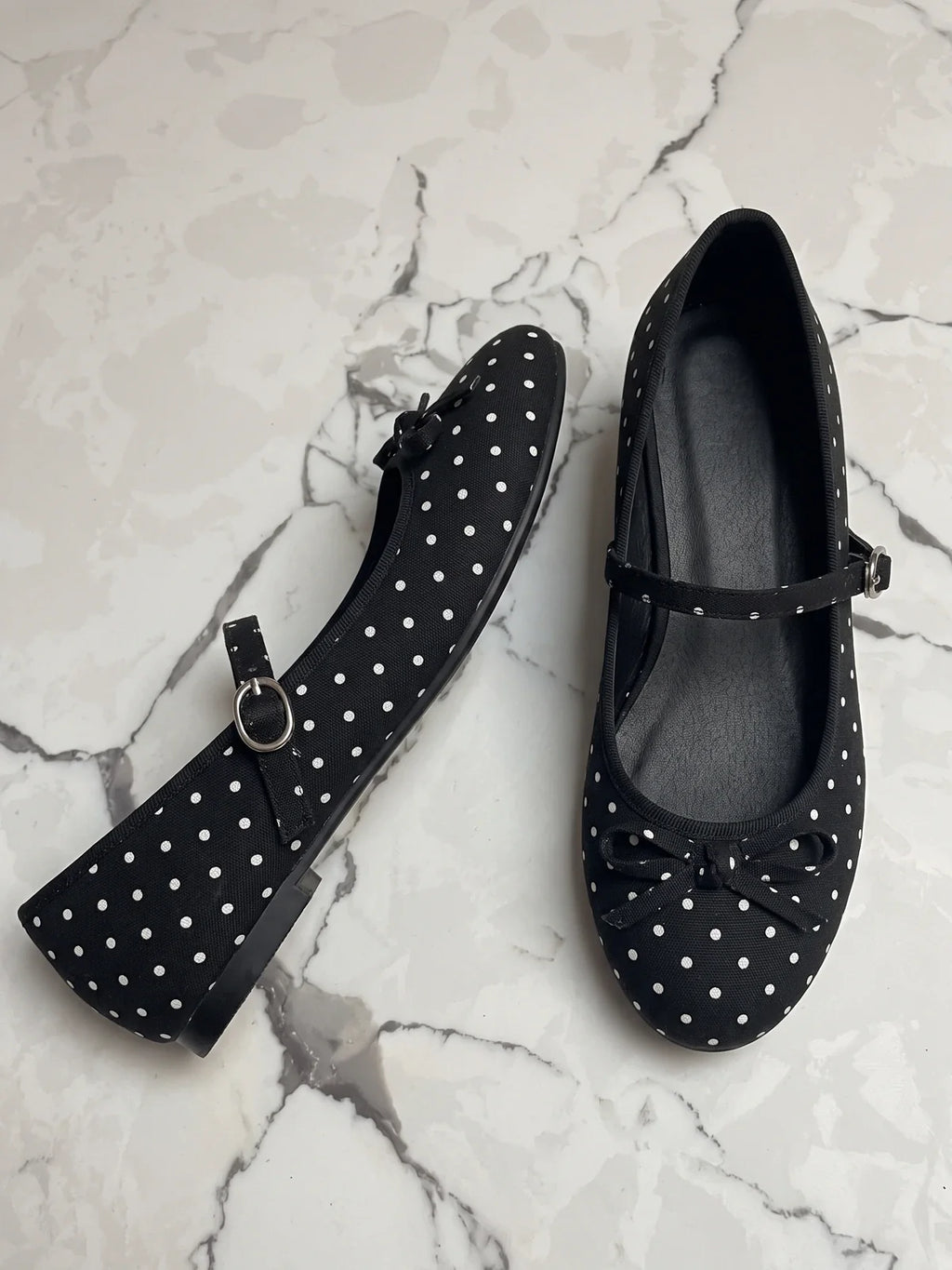 Sylvie Polka Dot Mary Jane Flats