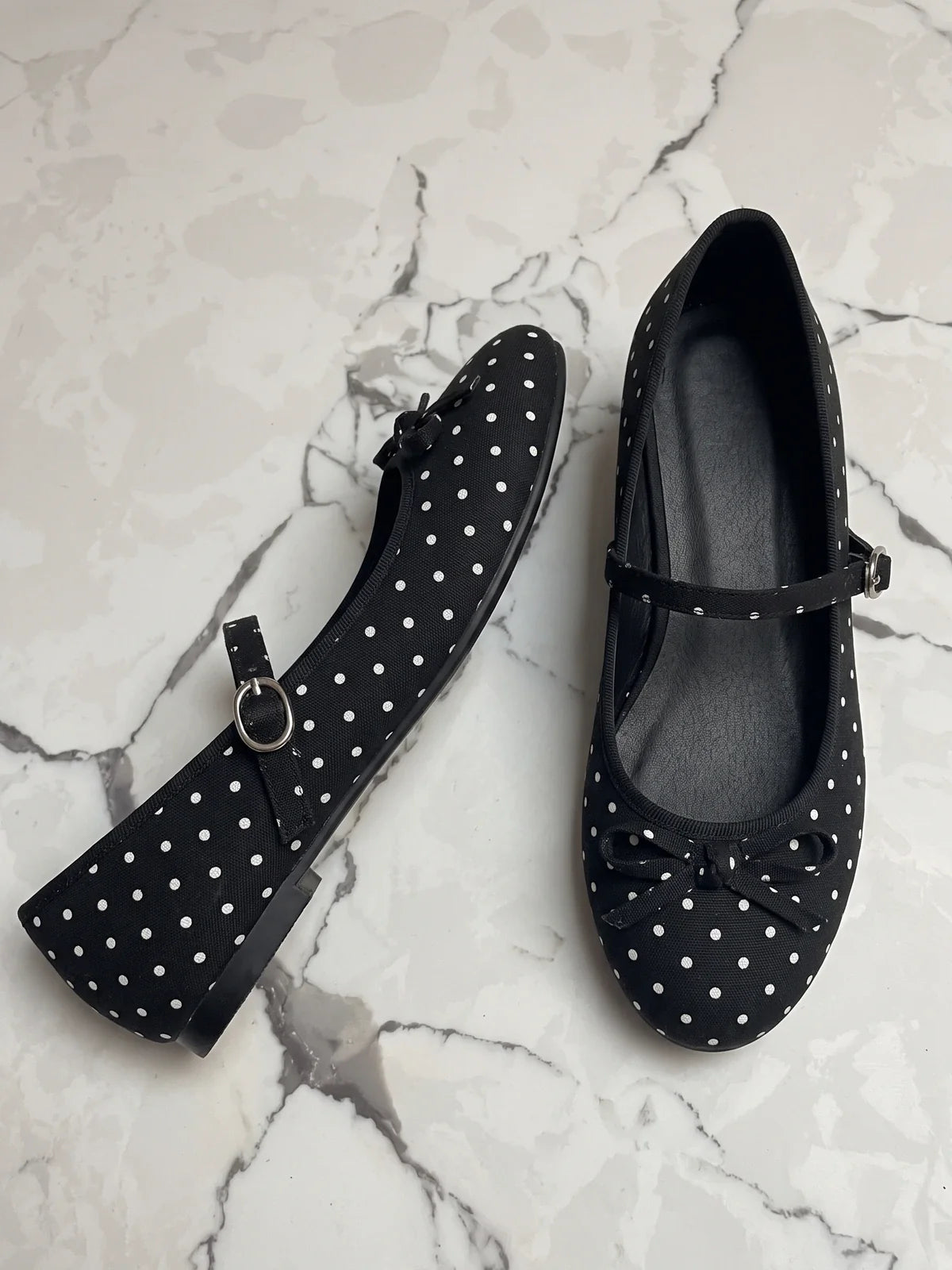 Sylvie Polka Dot Mary Jane Flats