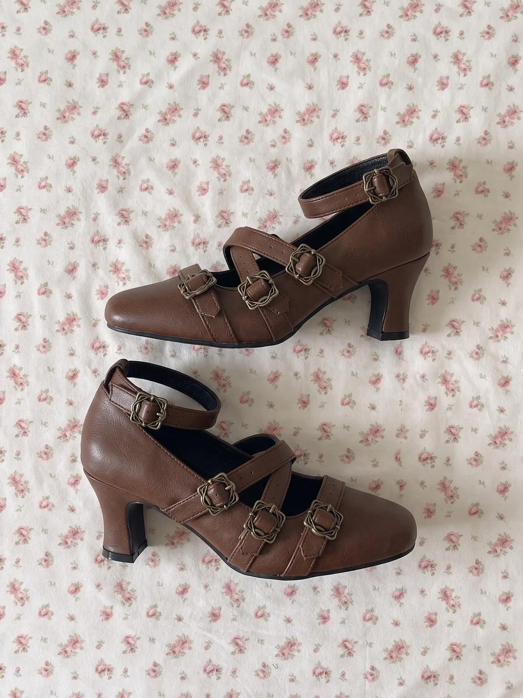 Solene Filigree Buckle Mary Jane Heels