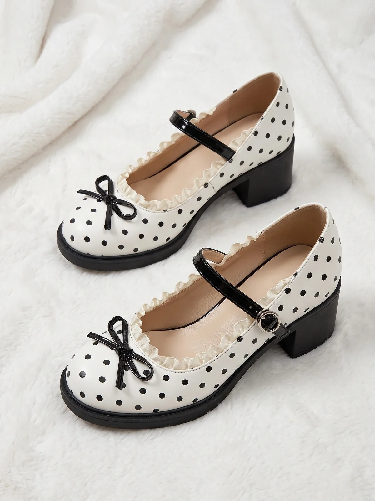 Bernadette Polka Dot Mary Jane Heels