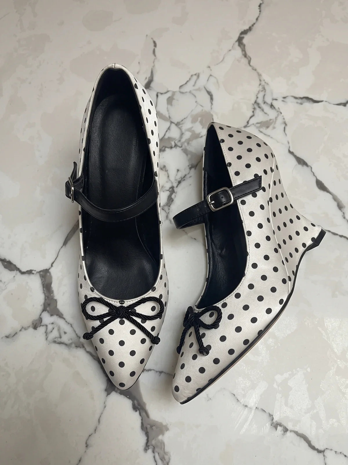 Isaline Polka Dot Mary Jane Heels