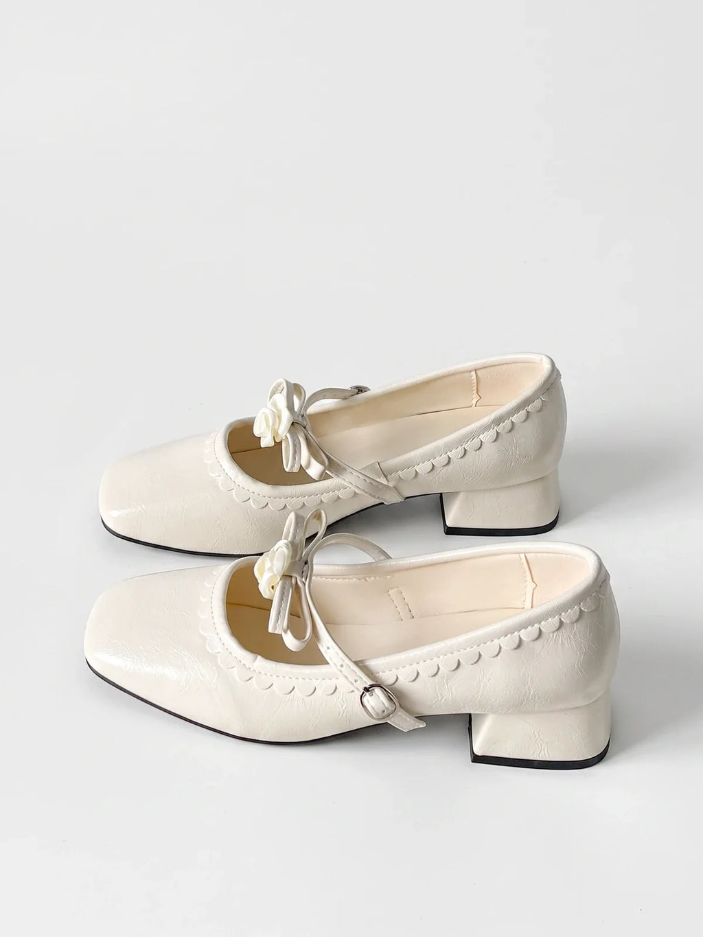 Rosina Scalloped Flower Mary Janes