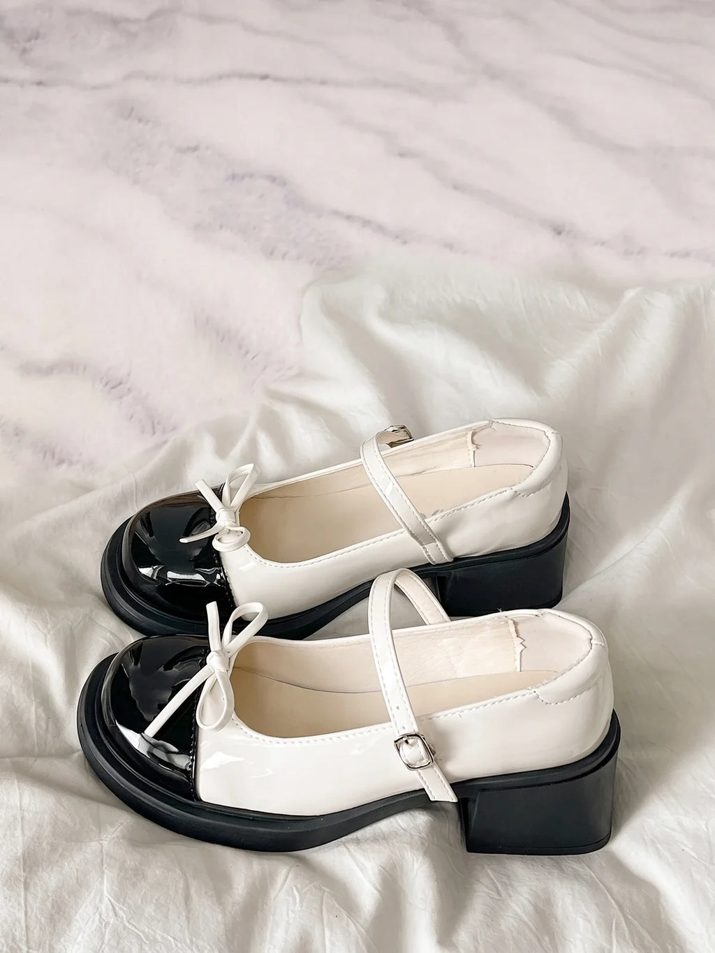 Nicollette Monochrome Mary Janes