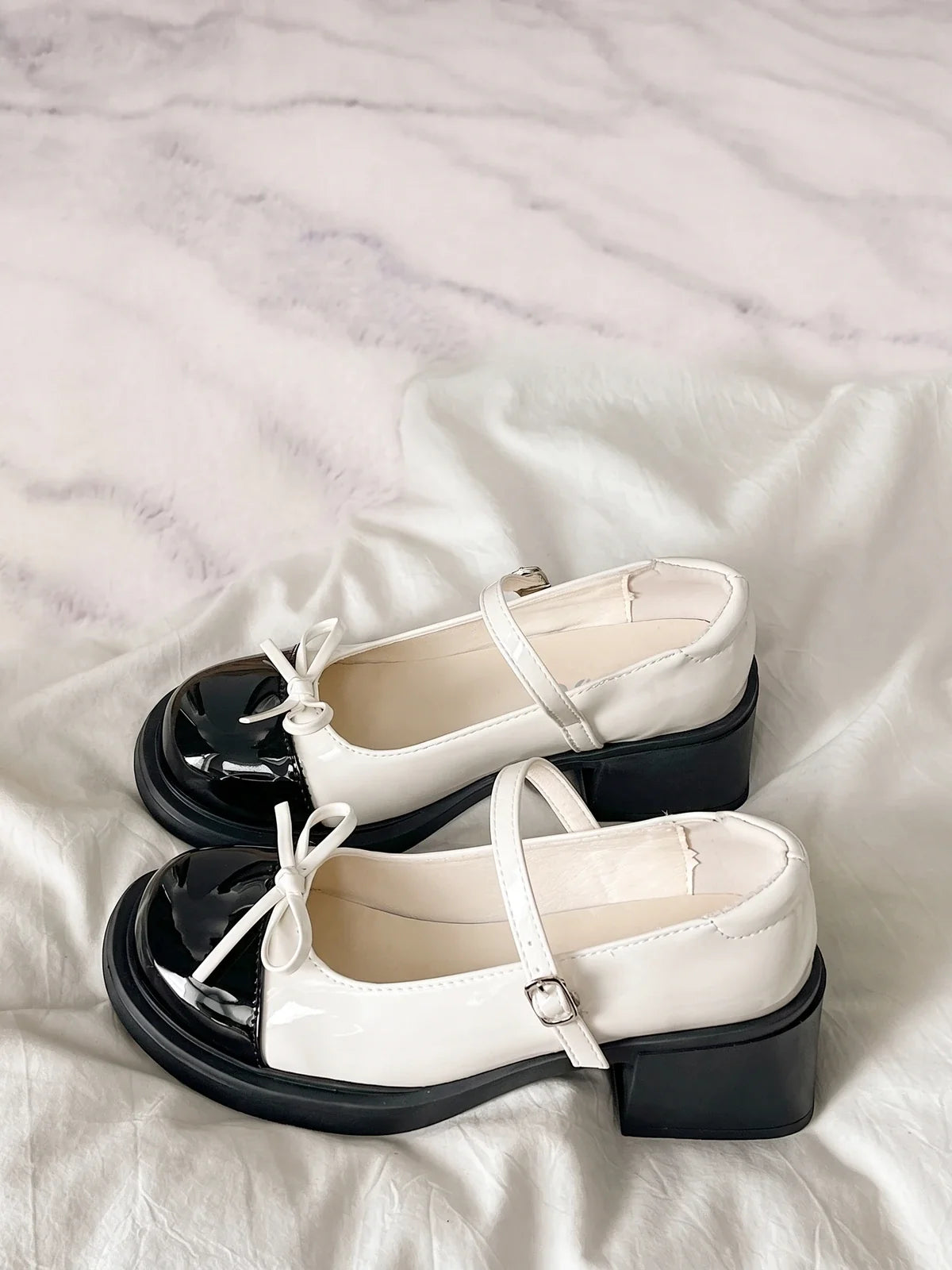 Nicollette Monochrome Mary Janes