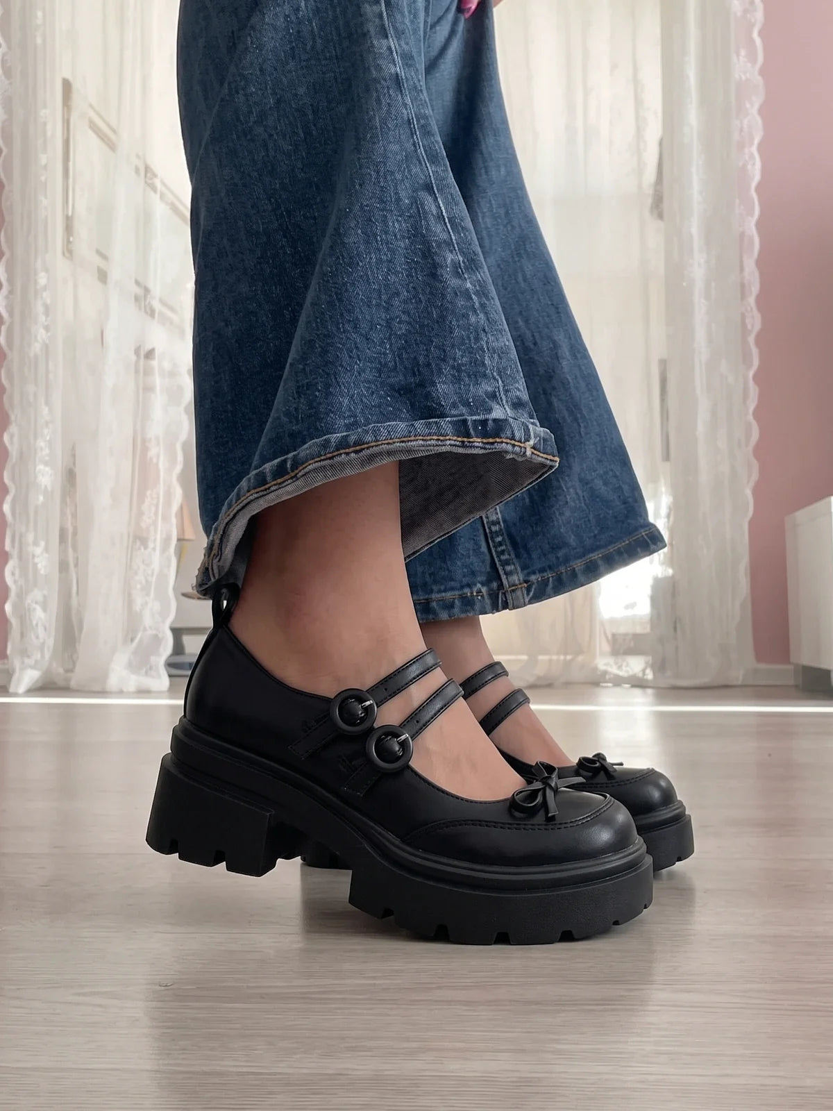 Mignonne Platform Mary Jane Heels