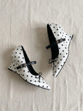 Isaline Polka Dot Mary Jane Heels
