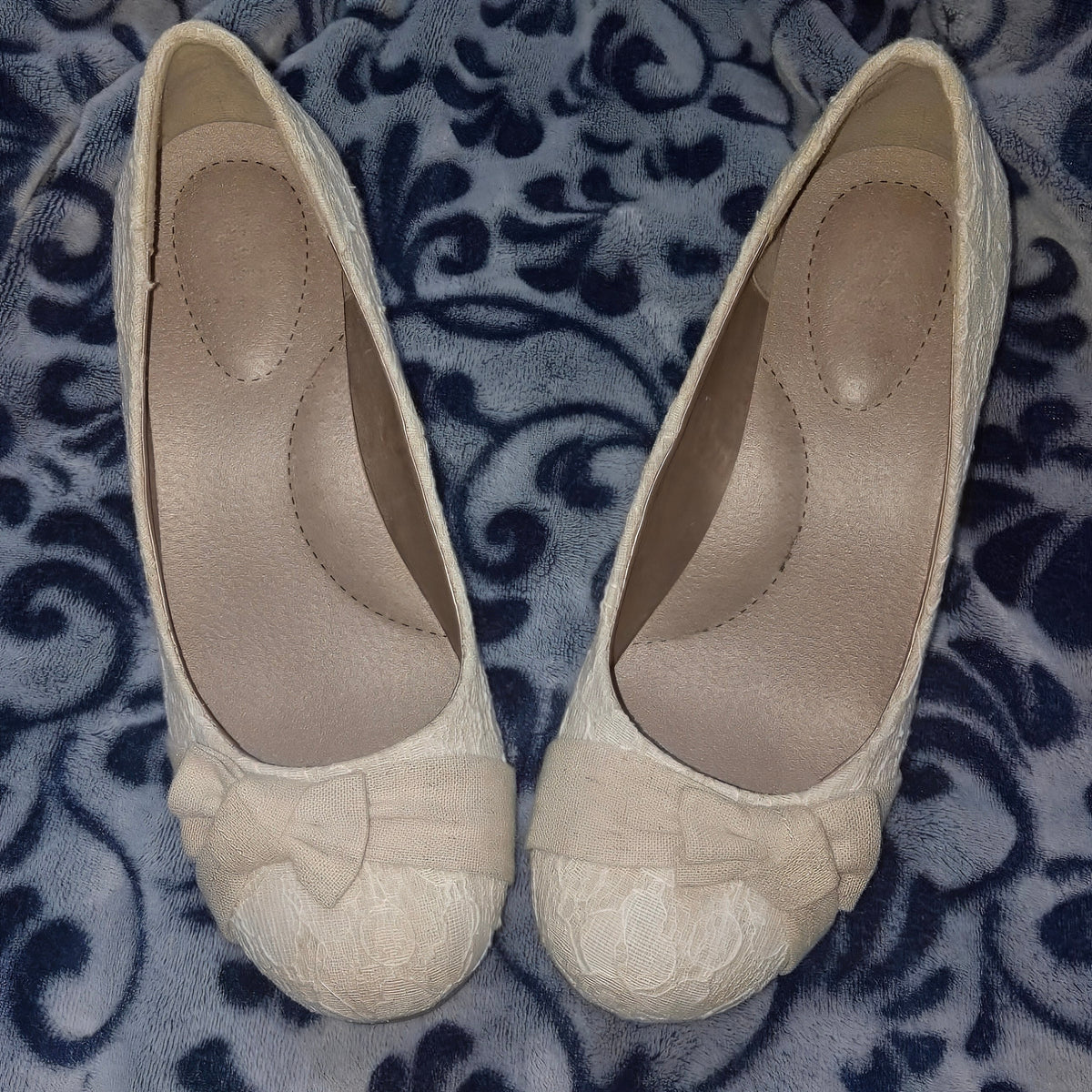 Celeste Lace Bow Heels