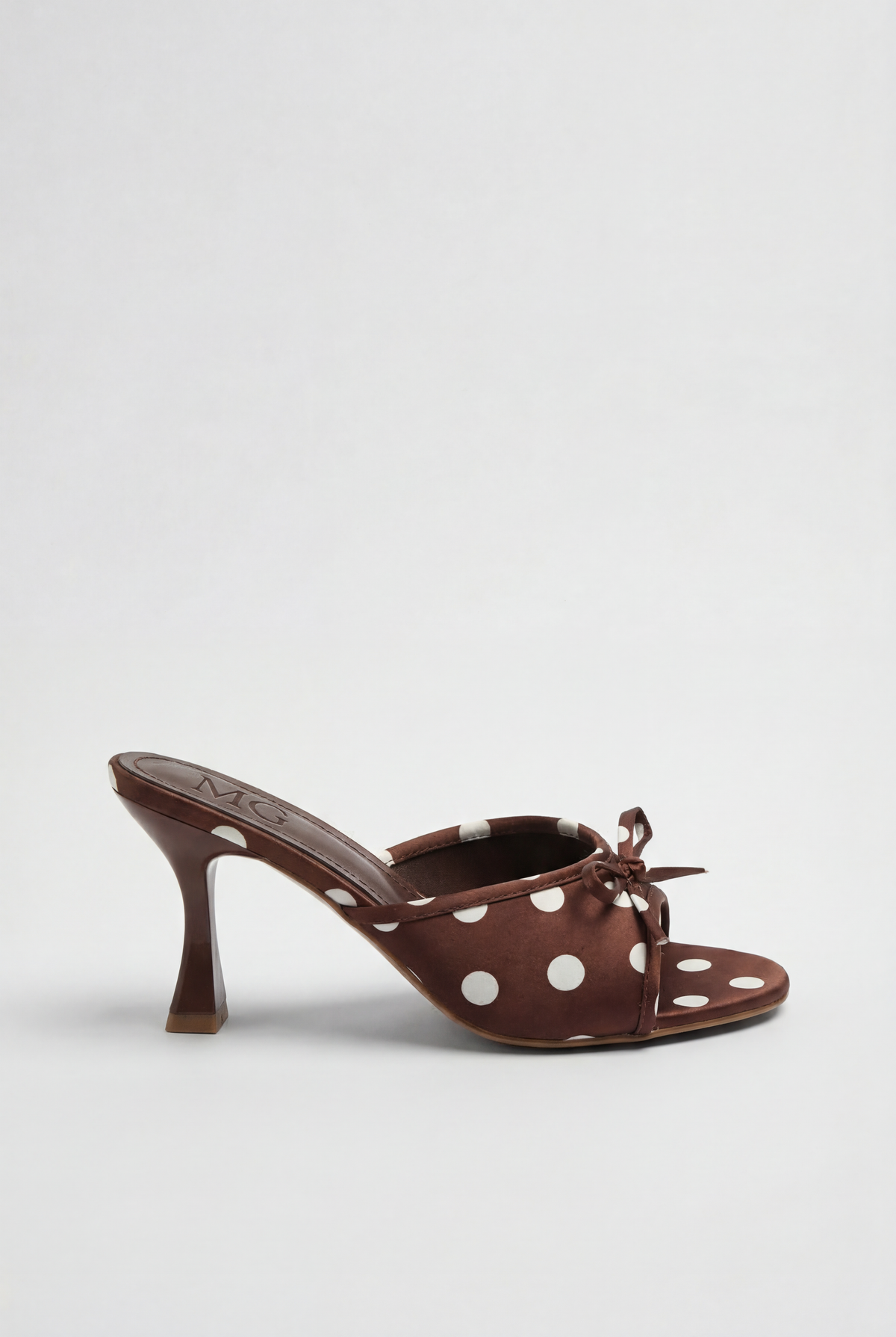 Polka Dot Strappy High-Heeled Sandals