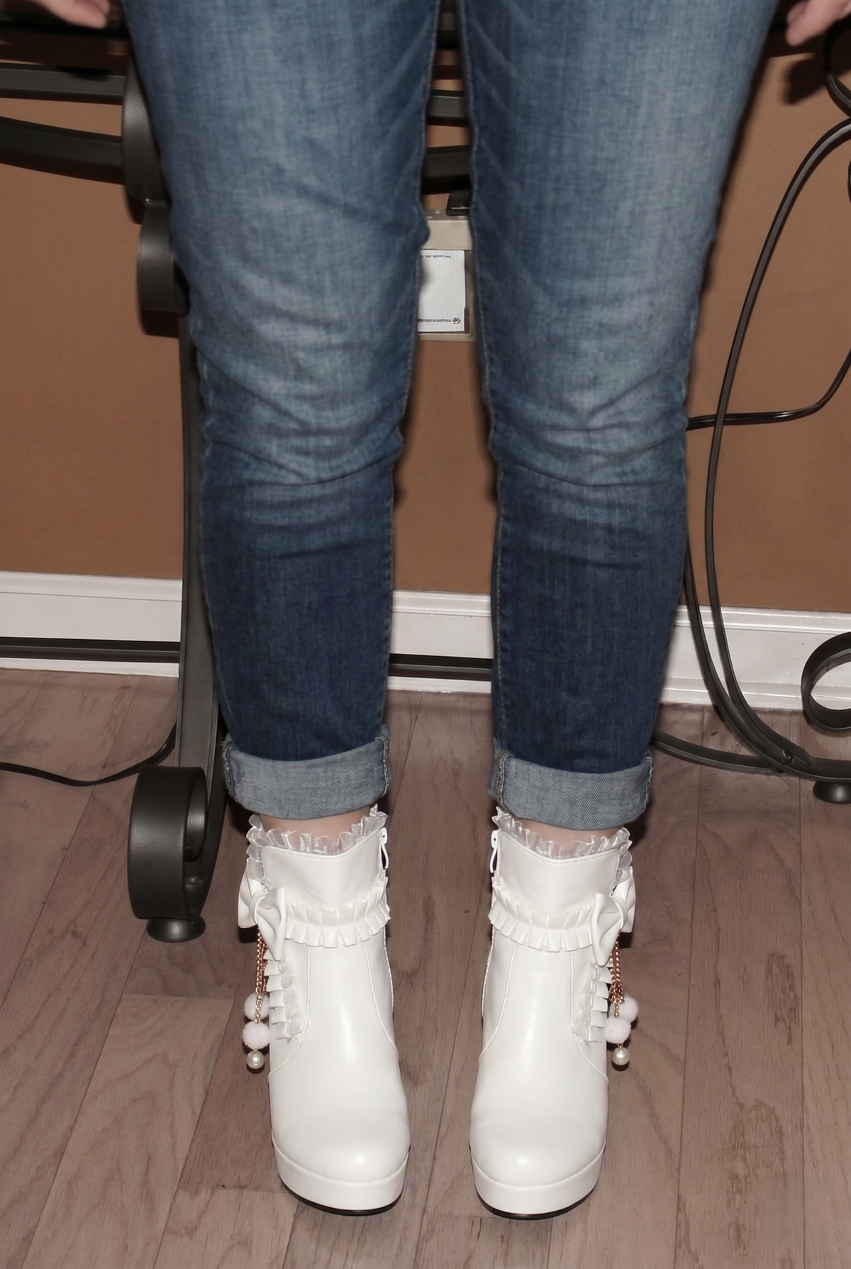 Side Zipper Chunky Heel Boots