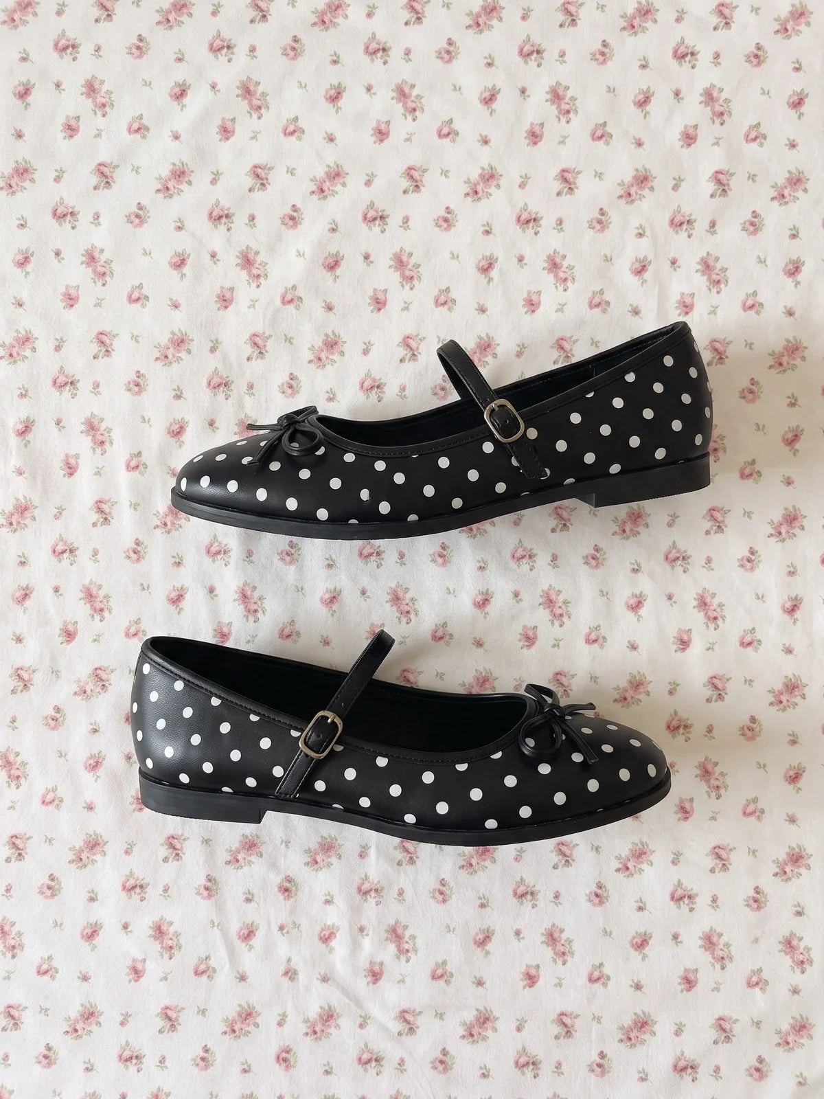 Emeline Polka Dot Mary Jane Flats