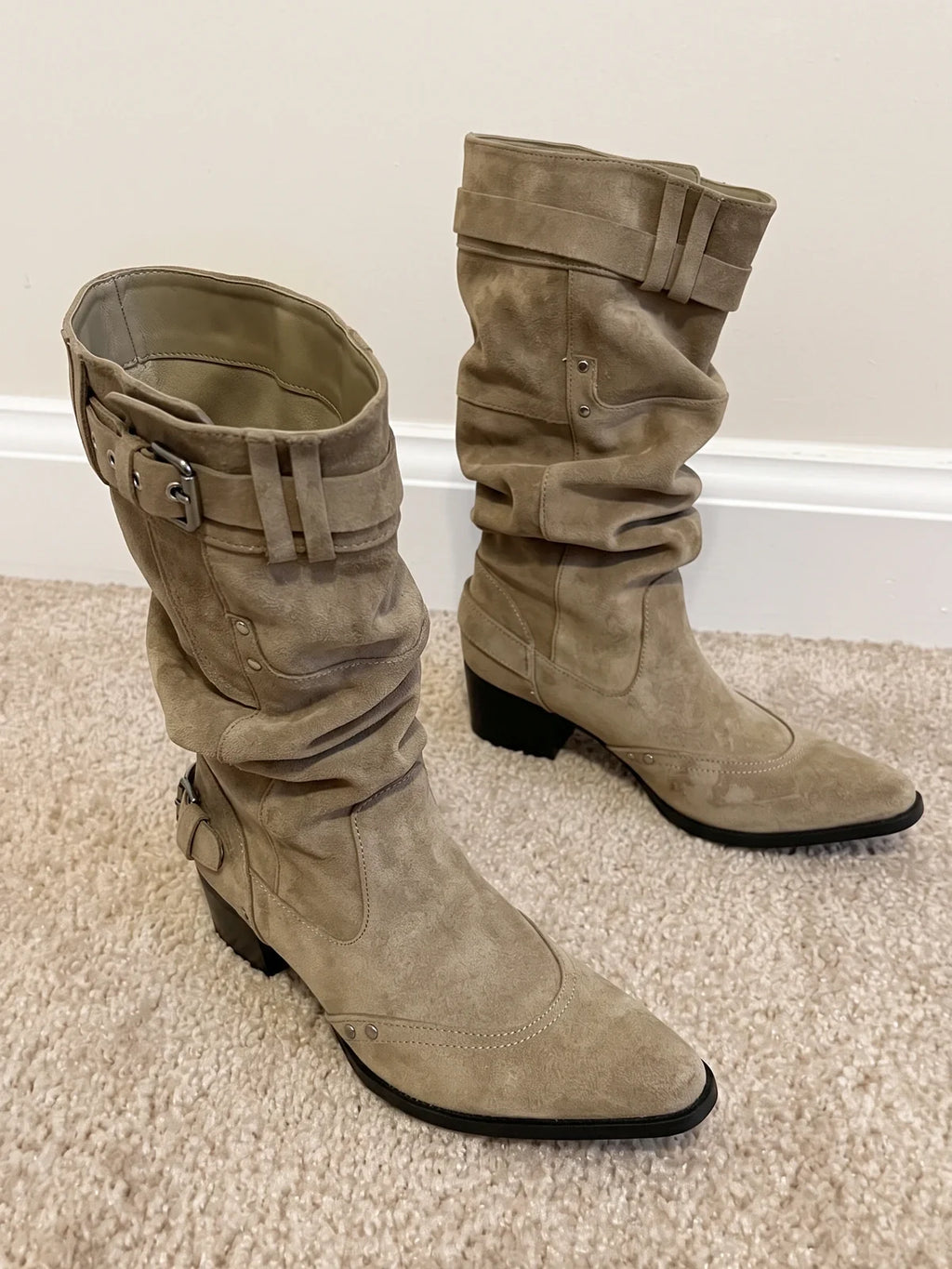 Khaki Darling Boots