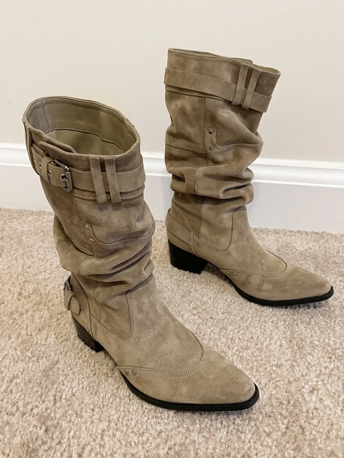Khaki Darling Boots