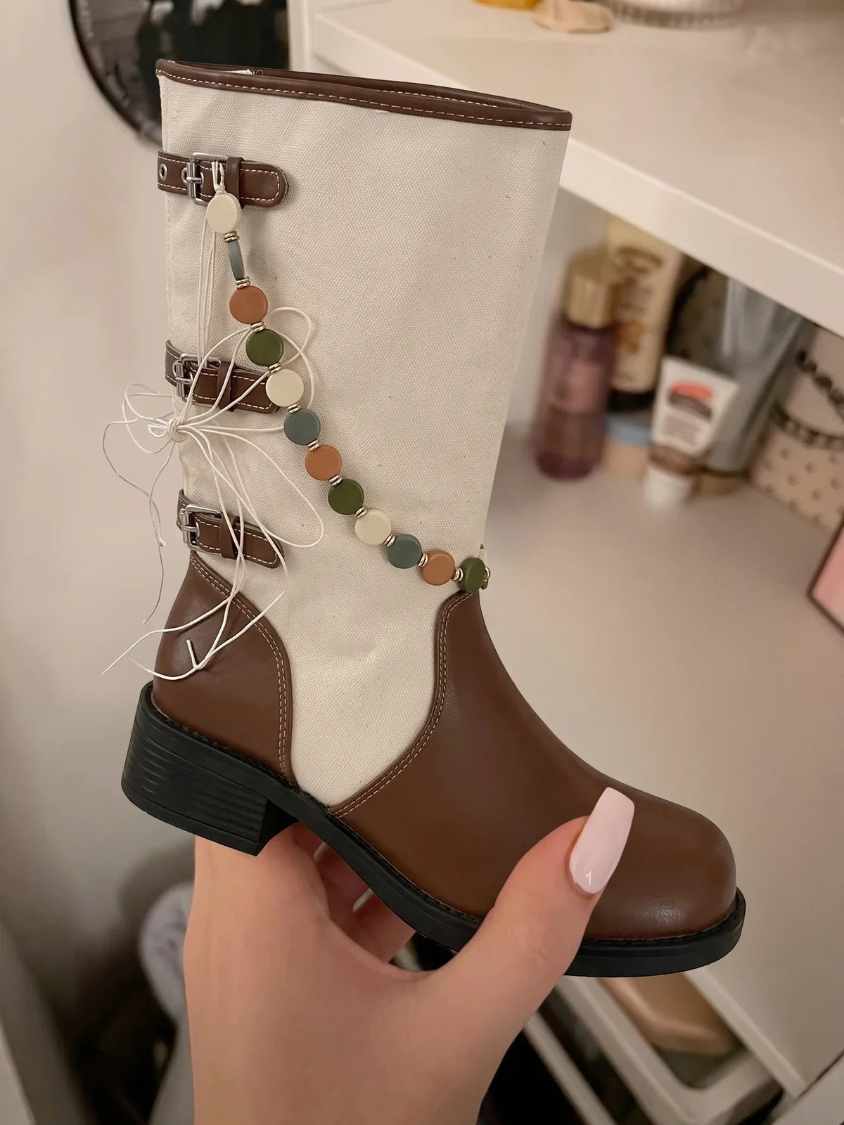 Cream And Darling Boots