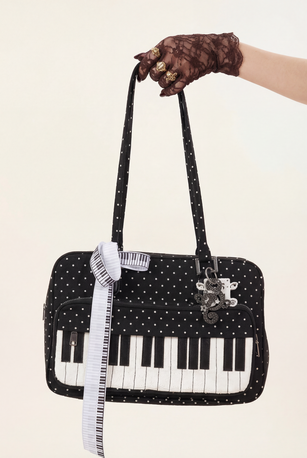 Polka Dot Piano Bowling Bag
