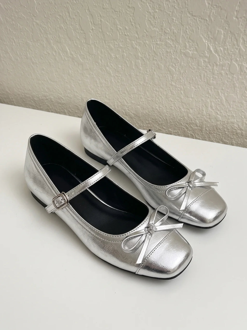 Margot Chrome Bow Mary Janes