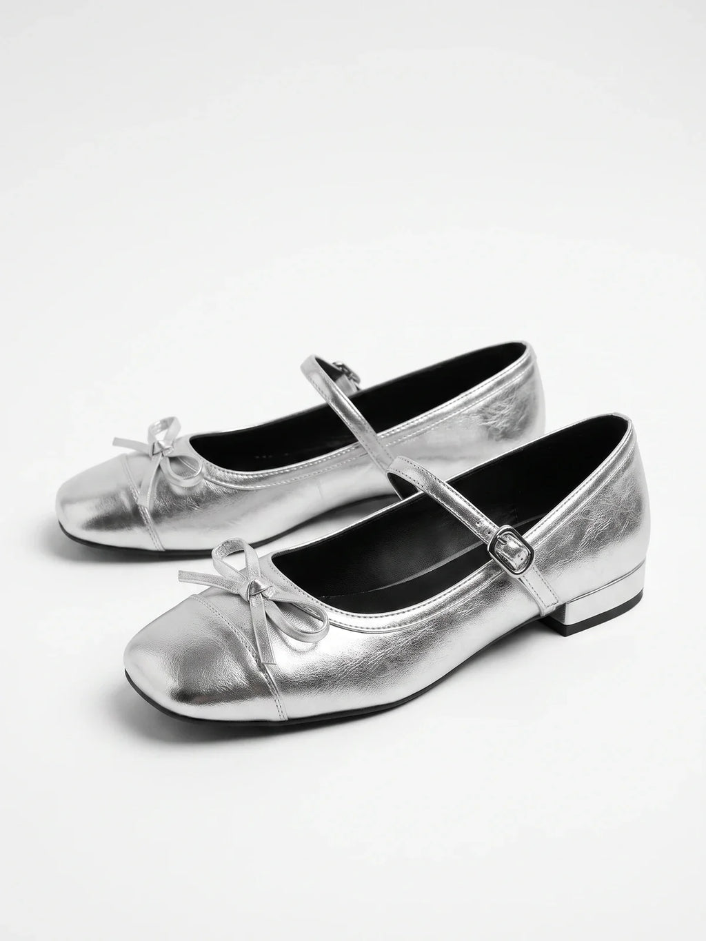 Margot Chrome Bow Mary Janes