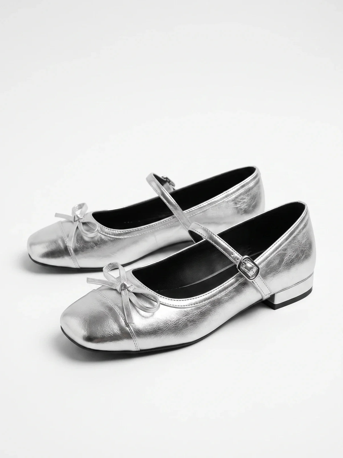 Margot Chrome Bow Mary Janes