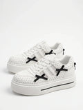 Mirabella Bow Mesh Platform Sneakers