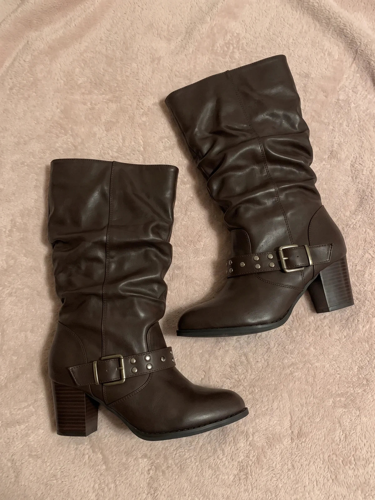 Anabel Studded Slouchy Boots