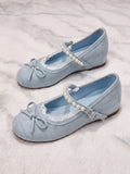 Anais Pearl Lace Mary Jane Flats