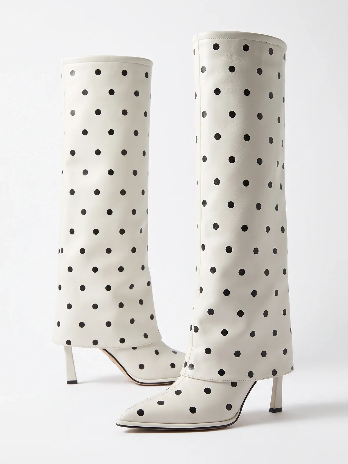 Florine Polka Dot Stiletto Boots