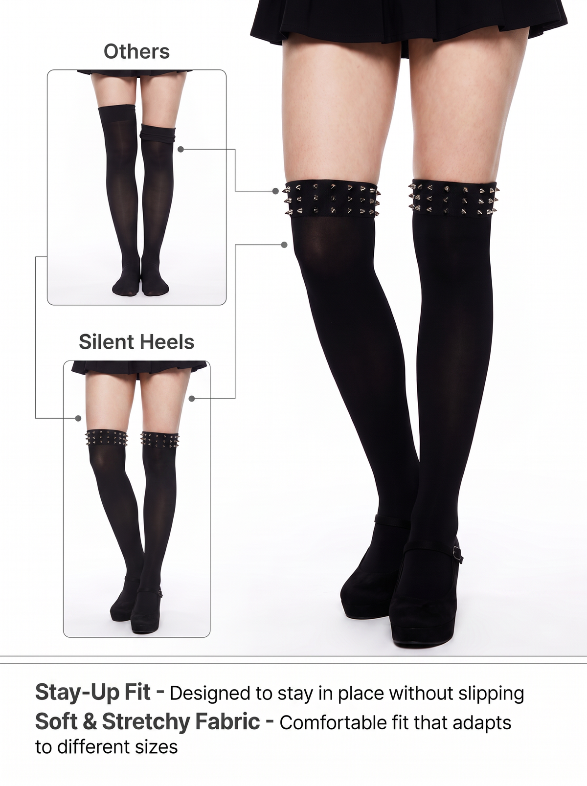 Spiked Doll Stockings